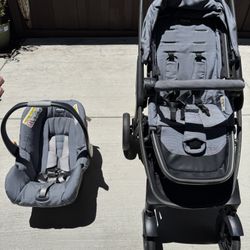 Graco Chicco Bravo Stroller & Car Seat - Good condition