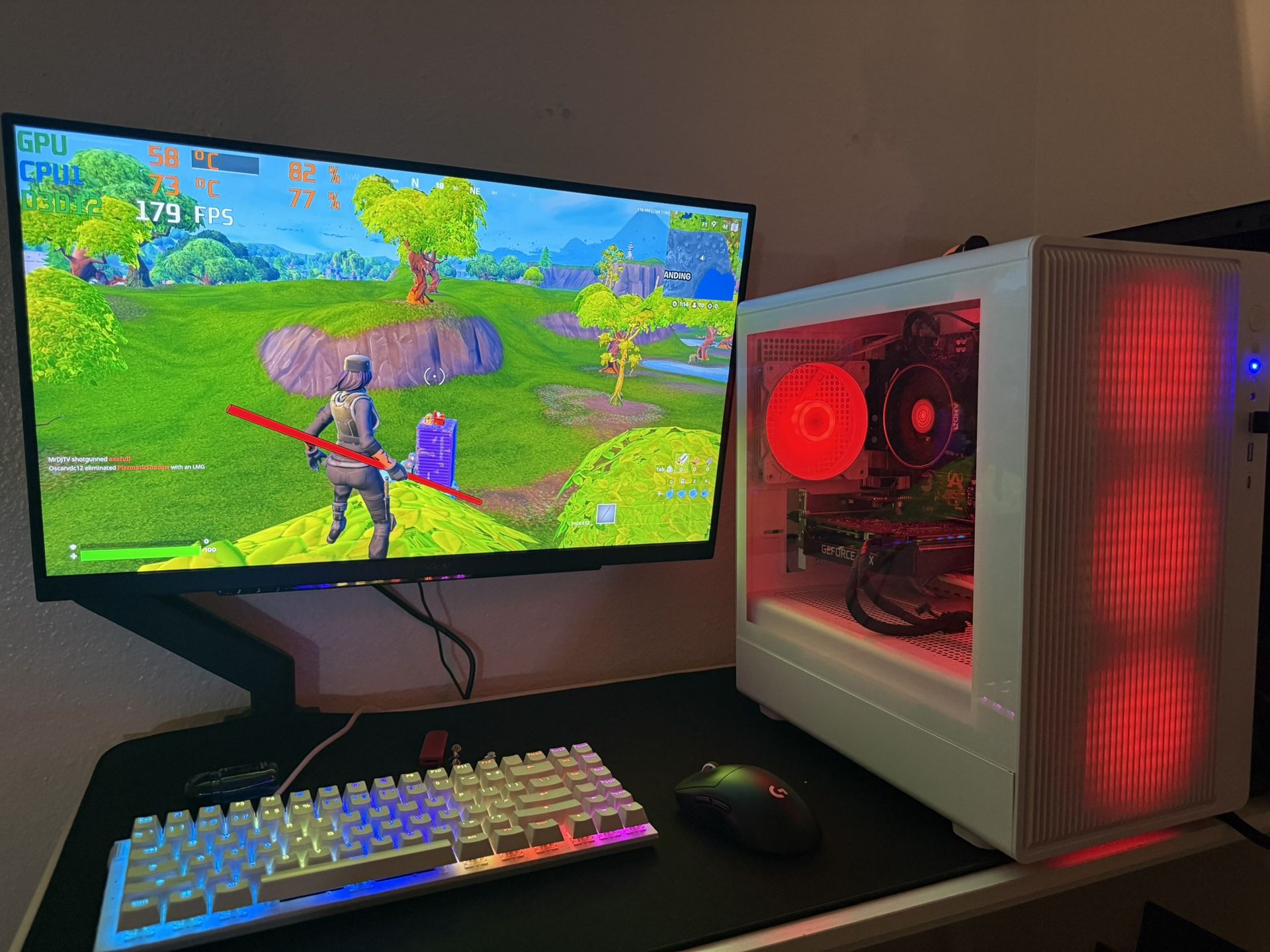 White Gaming Pc Computer Desktop
