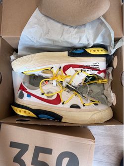 Nike Blazer Low Off-White University Red Size 10 DS