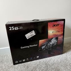 Acer - XF251Q 24.5" LED FHD FreeSync Gaming Monitor (DVI, HDMI, VGA) - Black