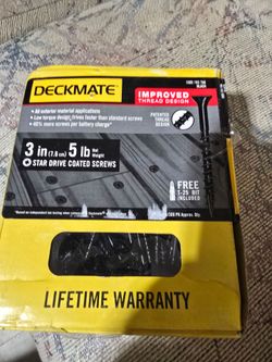Deckmate 3-Inch Star Drive Coated Deck Screws 5lb
