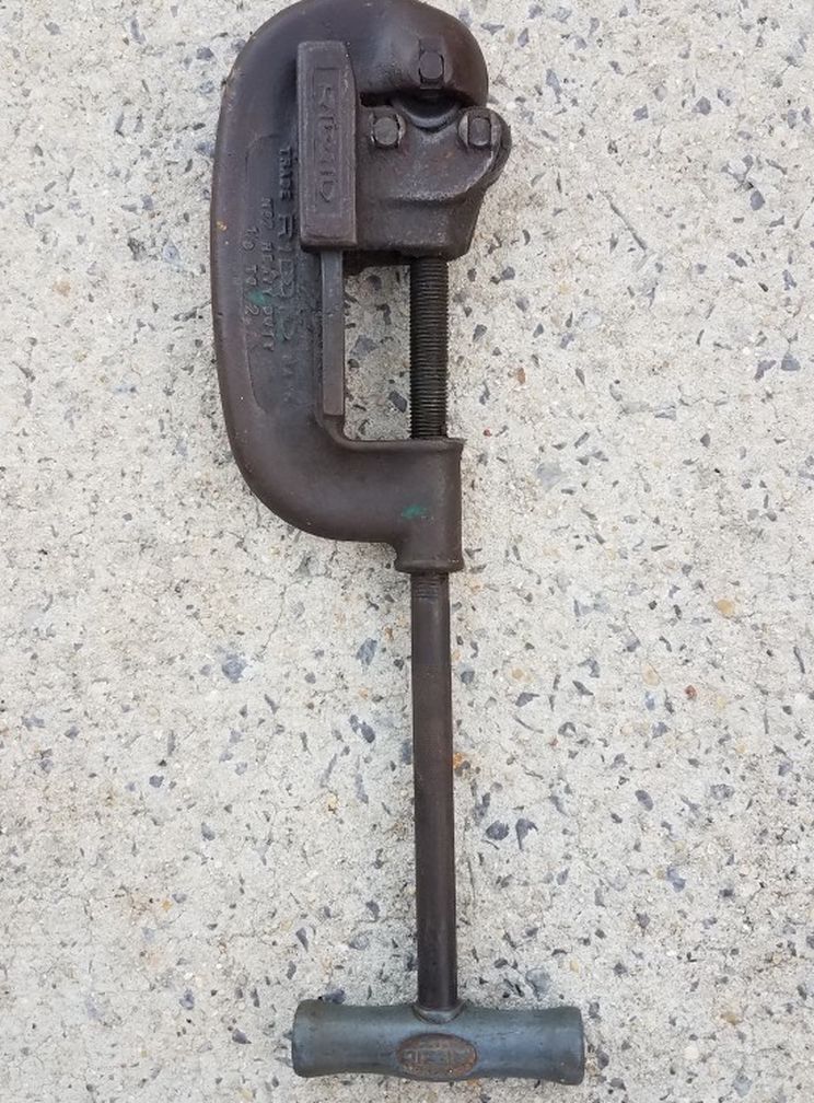 Vintage Ridgid #1 & 2 Heavy Duty 1/8" - 2" Pipe Cutter