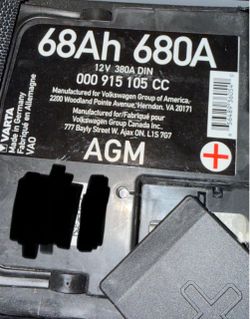 Battery audi mercedes vw bmw and more 68Ah Varta like new