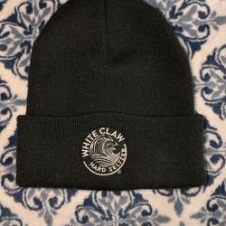 White Claw black beanie #winterwear #skater