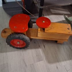 Vintage Handman Wooden Tractor