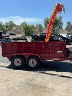 2025 Carson Dump Trailer Red 7X12-2 12K