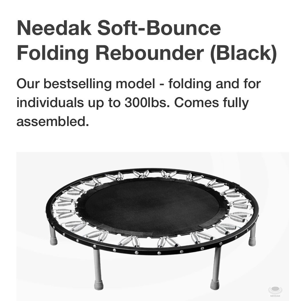 Needak Soft-Bouncing Folding Rebounder (Black)