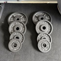 New pair of 5,10,25,35lb iron olympic plates. New in box 📦 $150