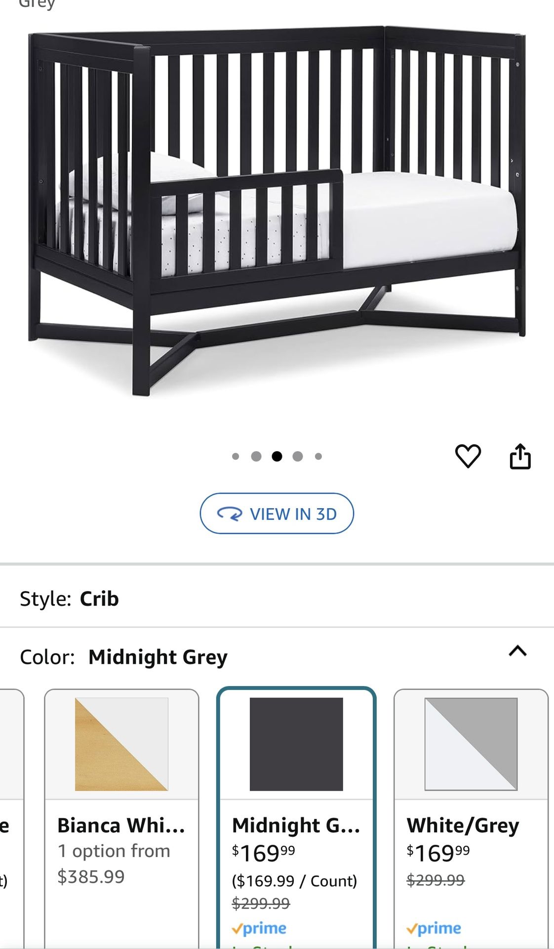 Delta Children's Tribeca in Convertible Crib New In Box