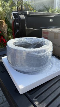 Small 8 in. Tall Slate Gray Lightweight Concrete Round Outdoor Bowl Planter