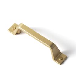 New Goo-Ki 6 Pack Brushed Brass Gold Drawer Pulls Kitchen Cabinet Hardware - 3" Hole Center Modern Dresser Furniture Handles for Bar Cupboard Bathroom