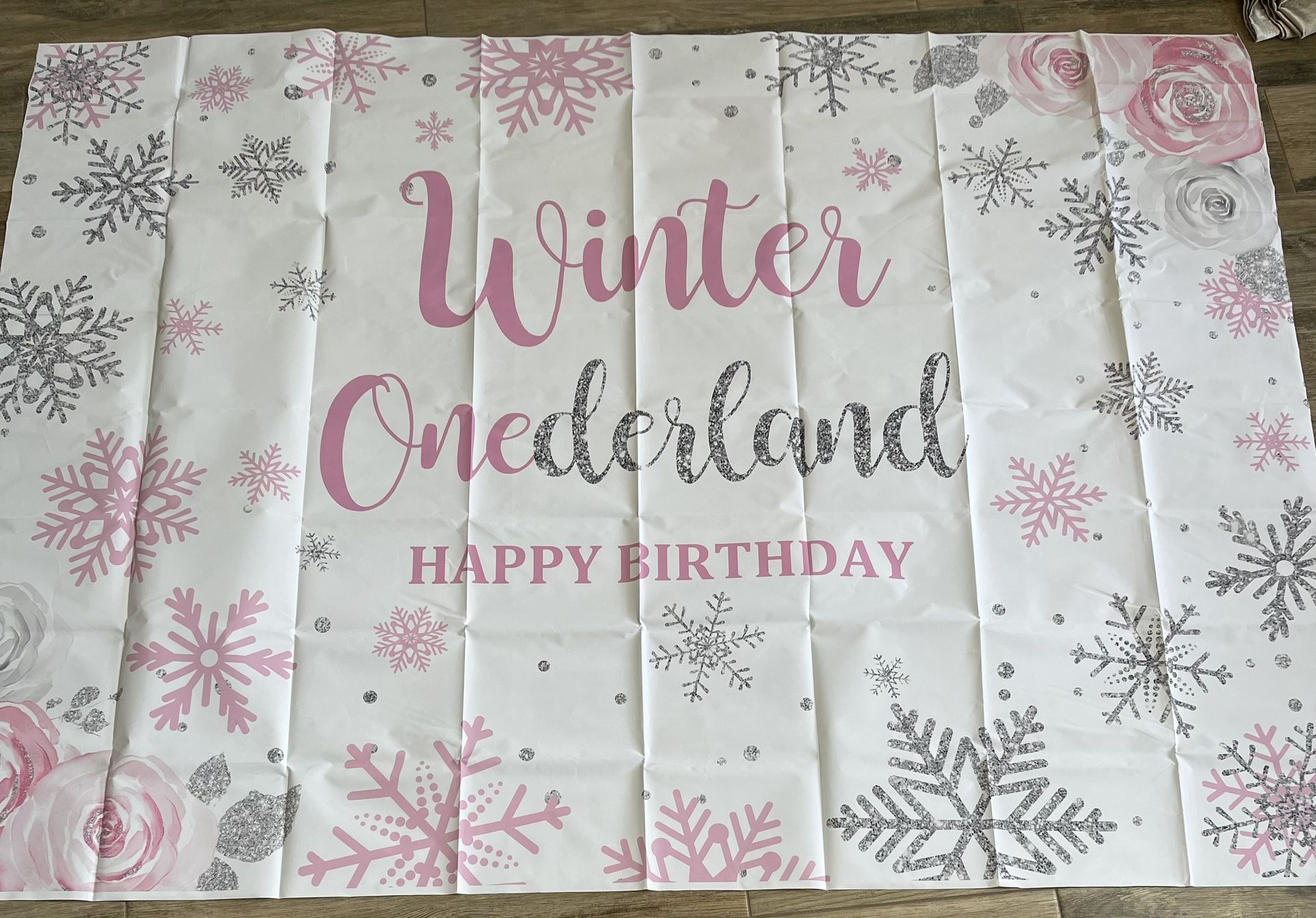 Winter Onederland Birthday Photo Backdrop