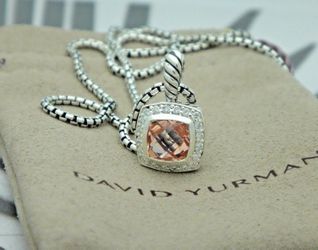 David Yurman Morganite Petite Albion Necklace