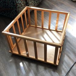 Vintage Wooden Doll Playpen 