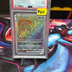 PSA 9 2022 POKEMON GO FA/MEWTWO VSTAR SECRET