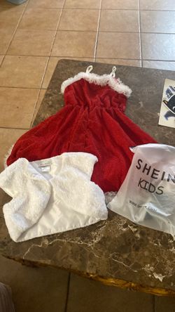 SHEIN Kids Girls Christmas Dress Set