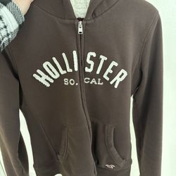 Hollister Feel Good Zip Up Fleece Hoodie