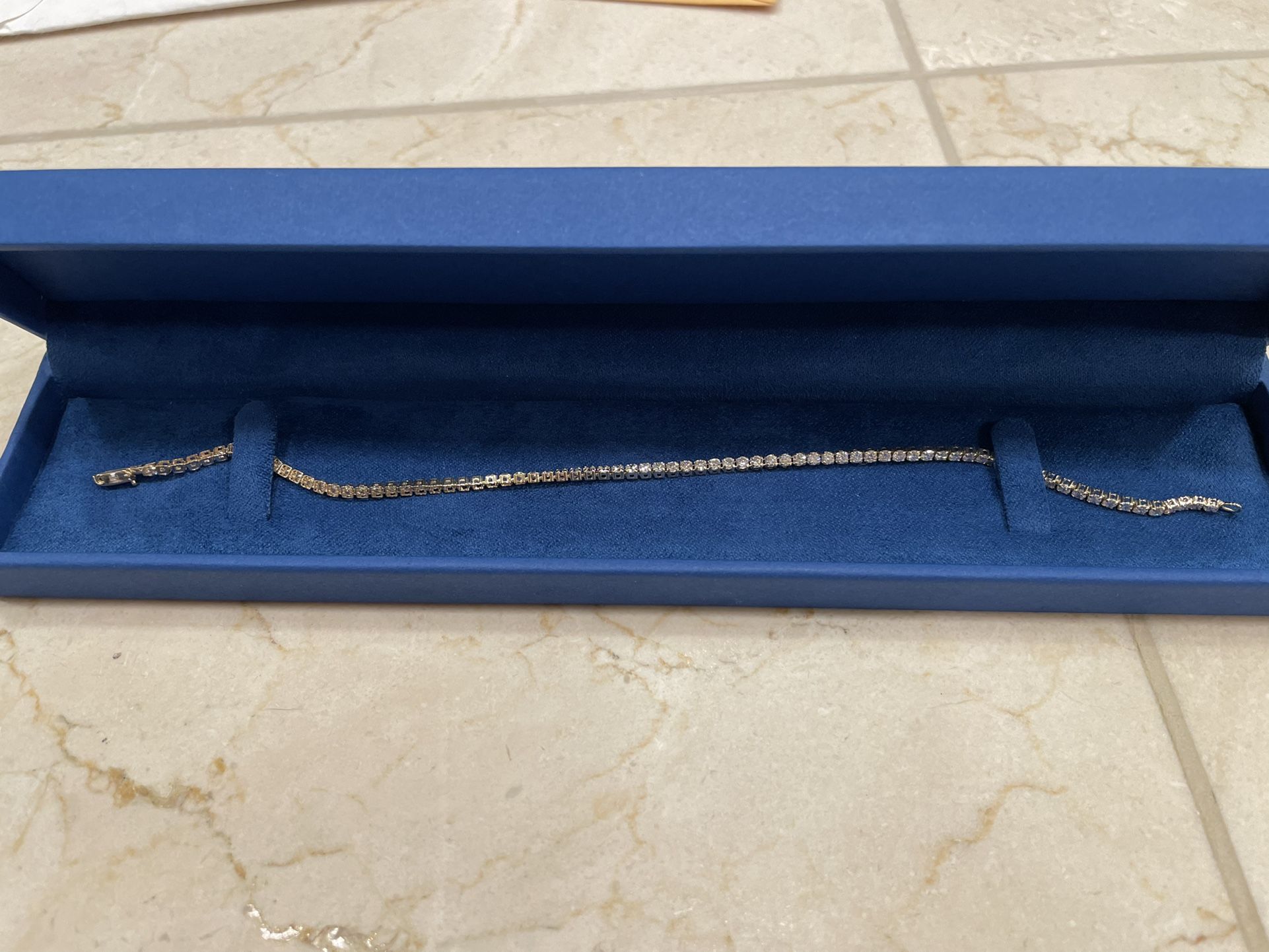 24 Karat Diamond Gold Bracelet