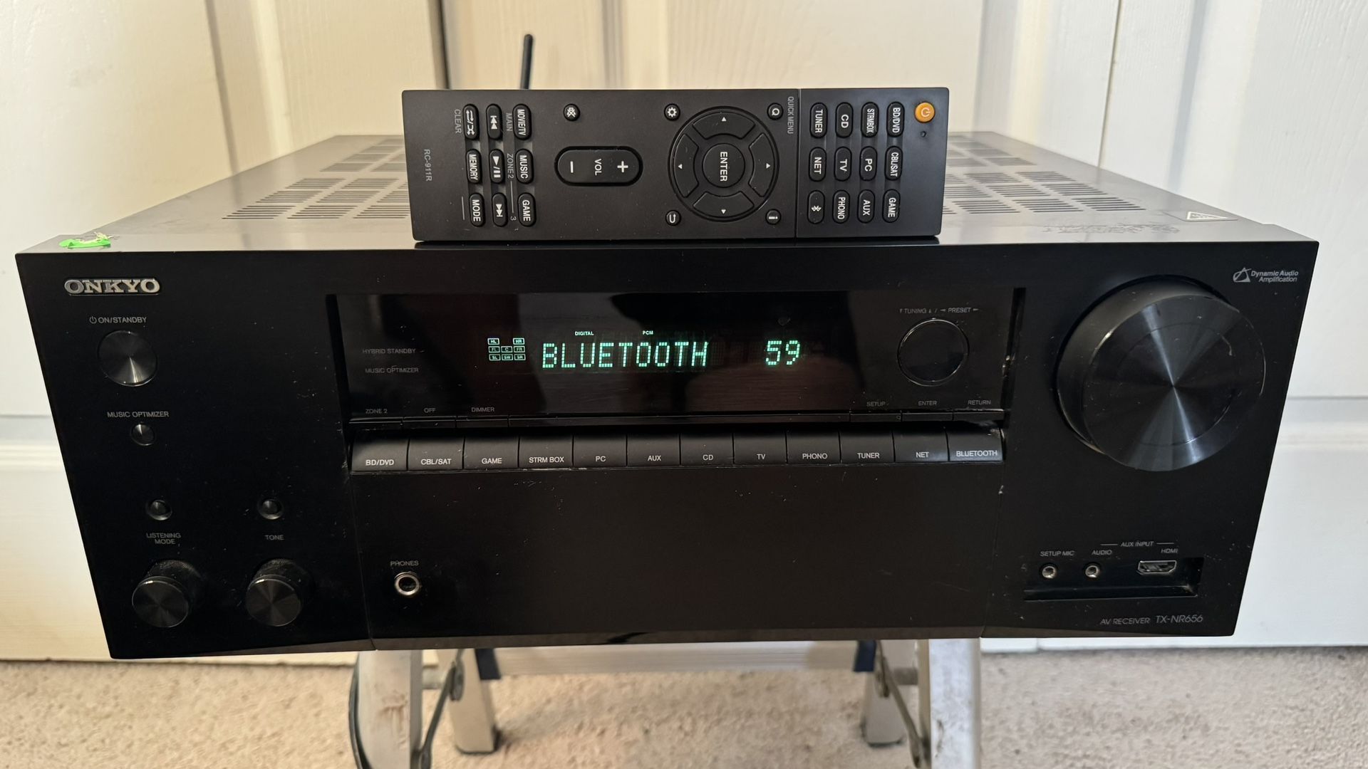 Onkyo TX-NR656 7.2-channel Home Theater Receiver w/ Wi-Fi, Bluetooth,  Apple AirPlay & Dolby Atmos in Great Working Condition (Like New)