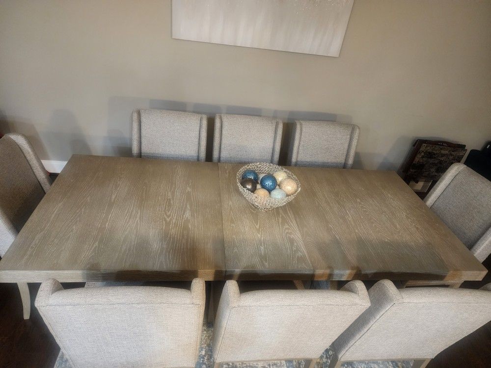 8 Seat Dining Room Table And Chairs, Buffet Optional