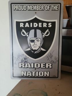 Raiders Wall Piece