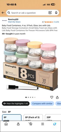 Baby Pastel Mason Jar Lids Set with Marker