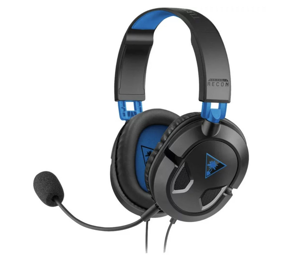 Turtle Beach Recon 50 PlayStation Gaming Headset For Ps5 PS4 PlayStation Xbox Series Xbox 1 Nintendo Switch Mobil And Pc Black  