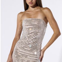 Mirror Cocktail Mini Dress From Akira Xl 