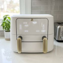 Beautiful by Drew Barrymore 9QT TriZone Air Fryer - White Icing