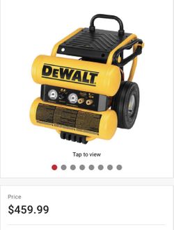 DeWalt 4 gal Twin Stack Portable Air Compressor 125 psi 1.1 HP