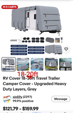 Travel Trailer/RV Cover 18-20ft