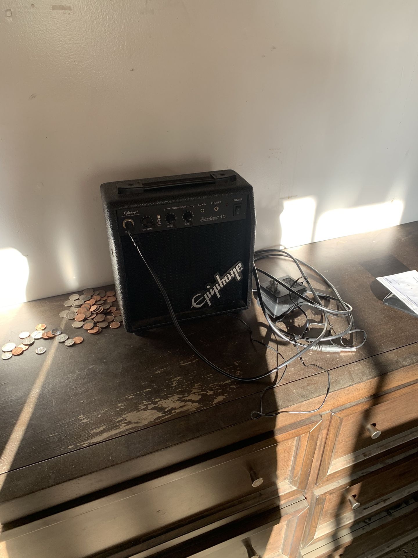 Guitar With Small Amp