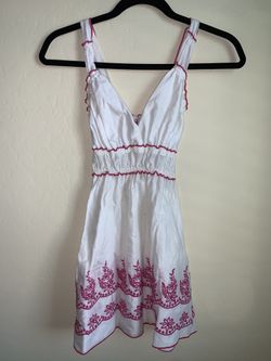 White and pink tank top size m