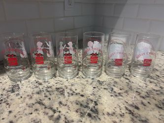 Vintage Holly Hobbie Coca-Cola Christmas Glasses