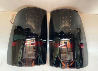 2009-2018 Dodge Ram Black Smoked LED Taillight Pair
