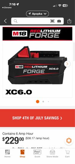 New Milwaukee Forge xc 6.0 battery sealed!