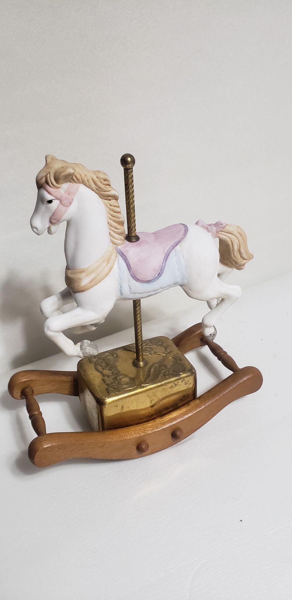 Vintage musical rocking horse