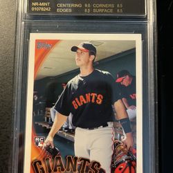 Buster Posey Rookie Card  —Graded 8.5