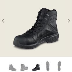SIZE 9.5?RED WING THE EXOS LITE WATERPROOF LEATHER SAFETY TOE BOOTS BRAND NEW