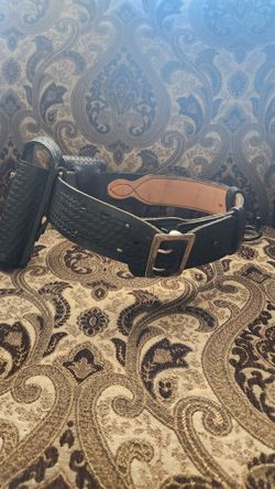 Sam Brown Leather Belt
