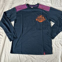 Disney Parks Marvel Avengers Black Panther Wakanda Long Sleeve T Shirt Brand New NWT Size XS 