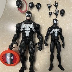 Marvel Legends Retro Venom Symbiote Spider-Man Action Figures