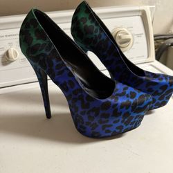 Platform Heels Platform Shoes Fun Animal Print 