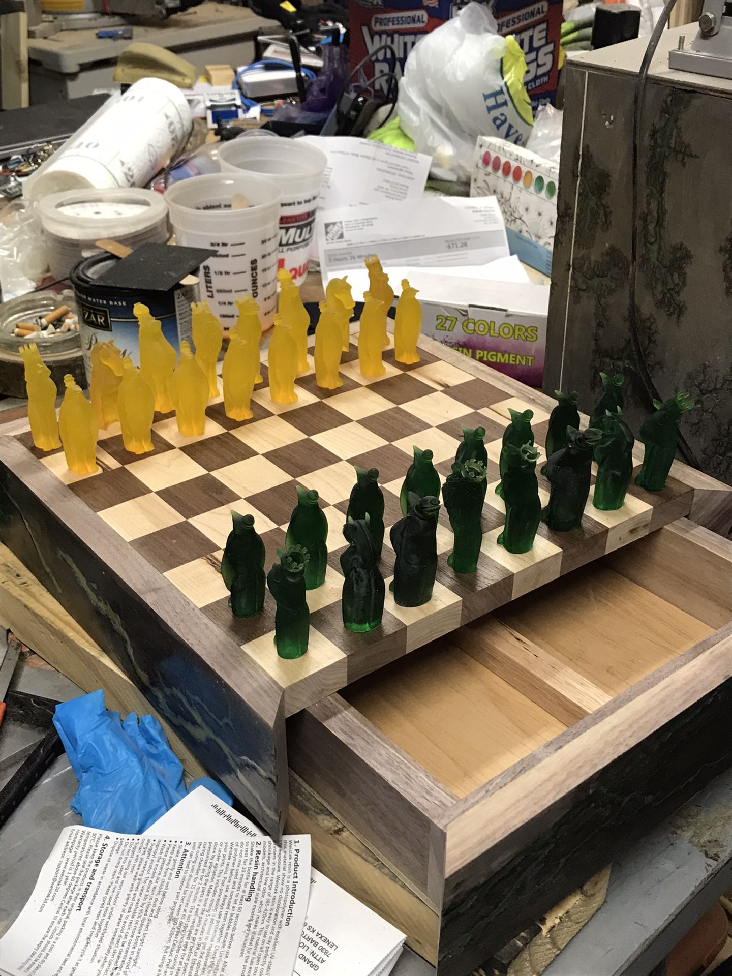 Handmade Chess Board for Sale in New Haven, CT - OfferUp