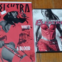 Electra Super Hero Daredevil Comic Book Red White Blood DVD 