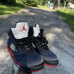 Black and Red Jordan 5s