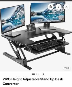 VIVO Height Adjustable Stand Up Desk Converter NEW