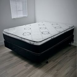 NEW QUEEN-SIZE PILLOW TOP MATTRESS & BOX SPRING ‐ 2PC