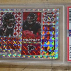 2020 Panini Mosaic Football Julio Jones Silver Prizm Montage PSA 10 #M2 MINT