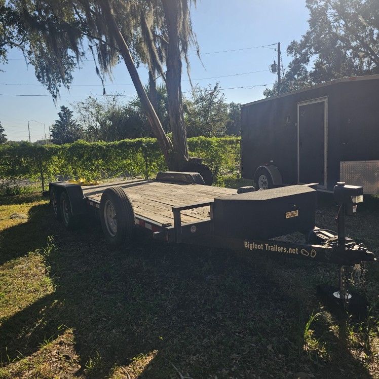 2020 20 Feet Long Car Hauler Needs Nothing With Winch And New Tires